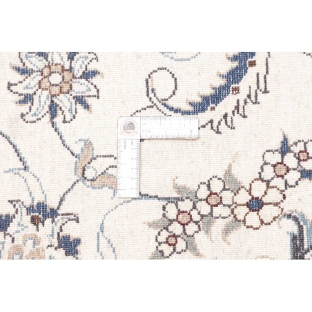 Tappeto Nain Kashmar Persia grigio blu 197x297