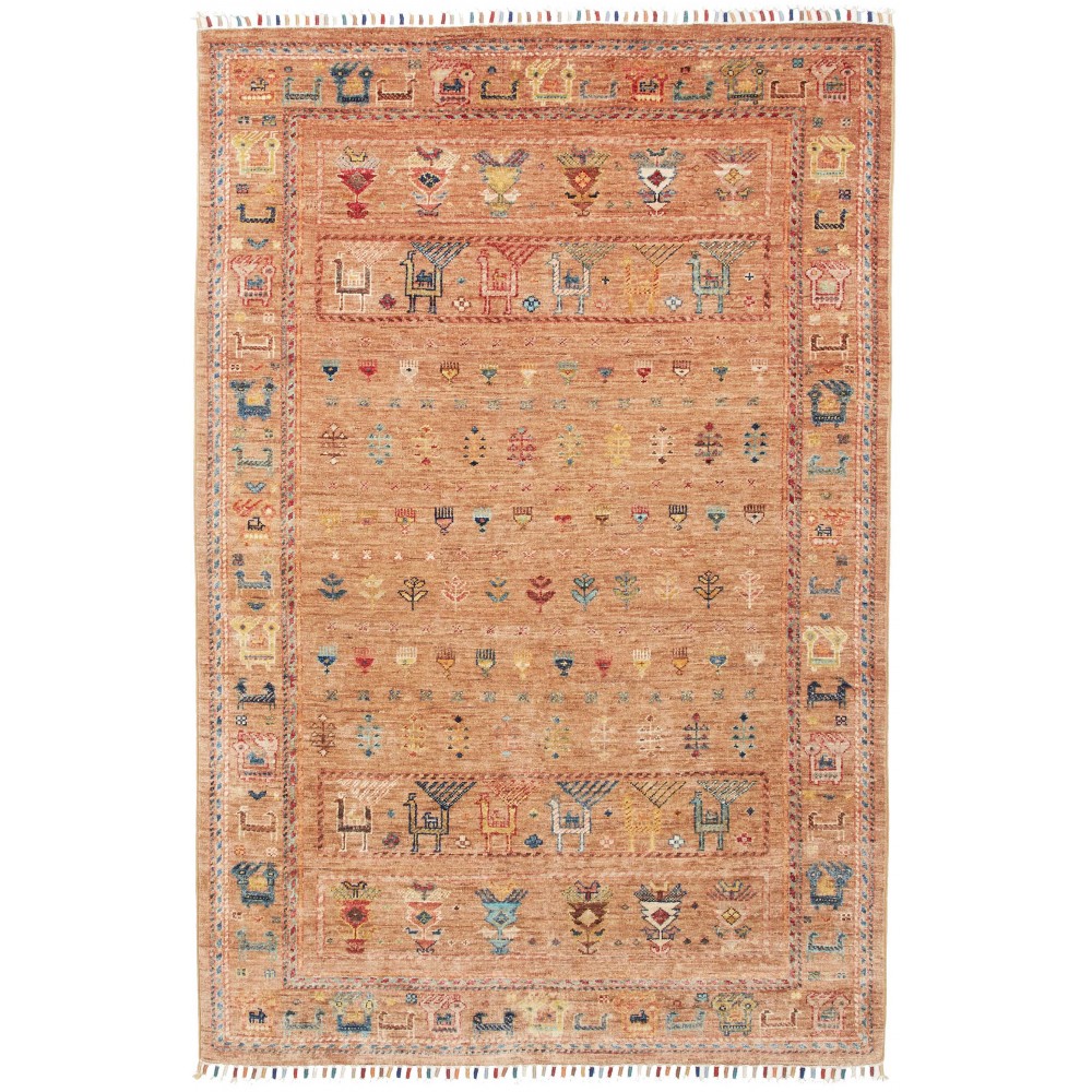 Tappeto Rubin Pakistan arancione grigio 124x185