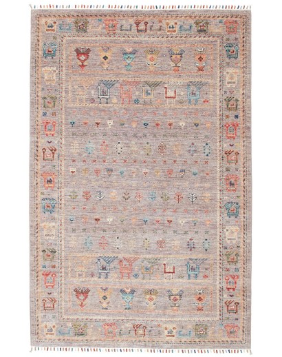 Tappeto Rubin Pakistan beige azzurro 124x194