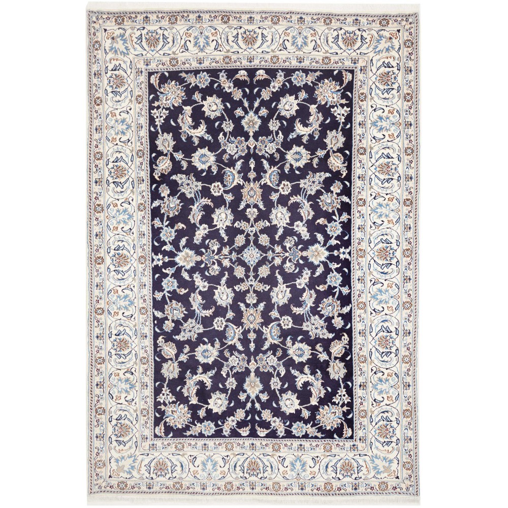 Tappeto Nain Kashmar Persia grigio 193x291