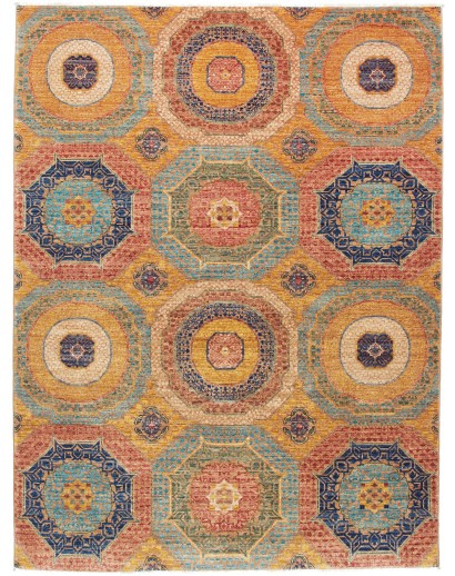 Tappeto Mamlouk Pakistan marrone grigio 149x200