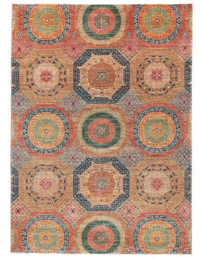 Tappeto Mamlouk Pakistan marrone grigio 168x232