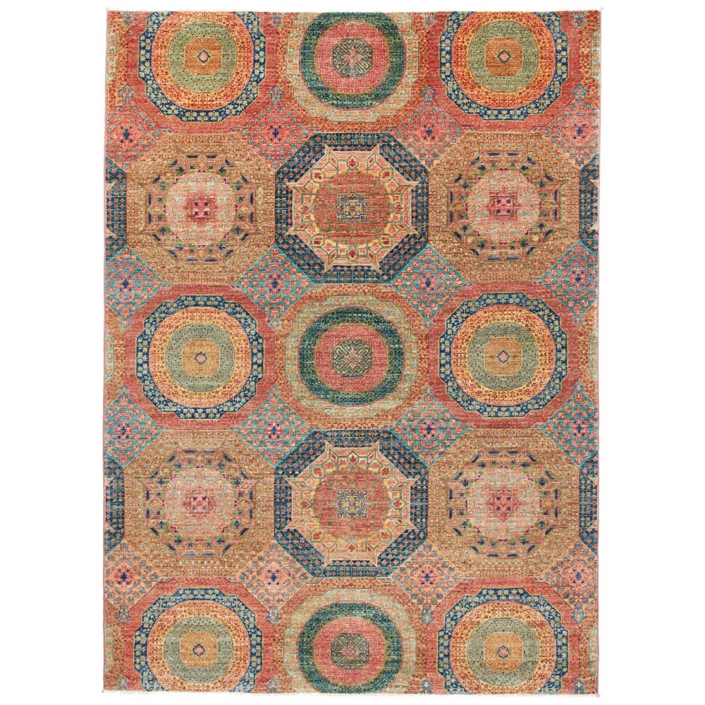Tappeto Mamlouk Pakistan marrone grigio 168x232