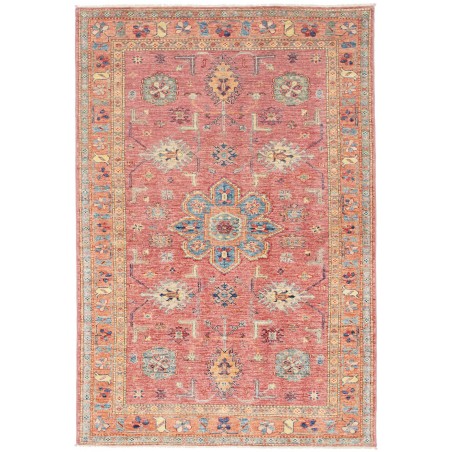 Tappeto Kazak Fine Pakistan marrone grigio 126x189