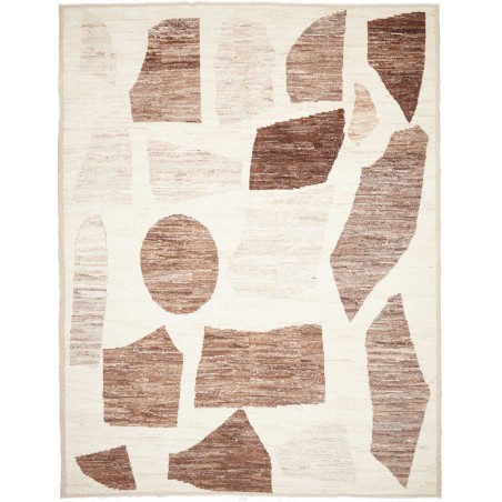 Tappeto bianco marrone 288x377