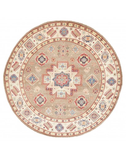 Tappeto Kazak Afghanistan giallo grigio 239x234