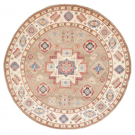 Tappeto Kazak Afghanistan giallo grigio 239x234