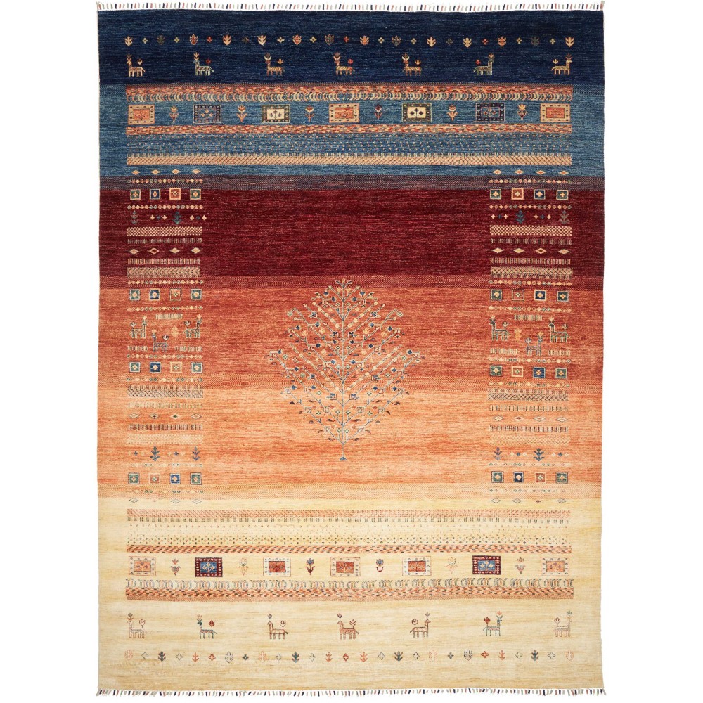 Tappeto Siva Pakistan marrone grigio 270x362