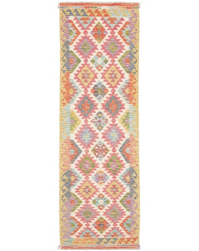 Tappeto Kilim Afghanistan marrone 79x254