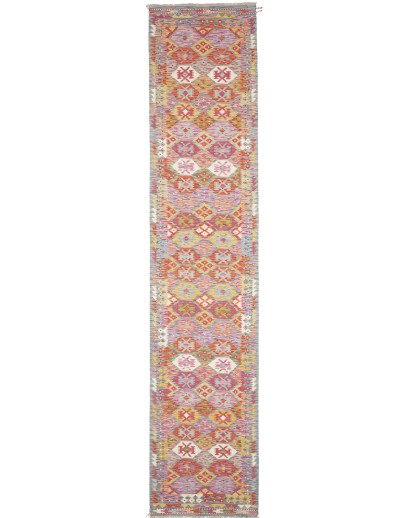 Tappeto Kilim Afghanistan marrone 83x394
