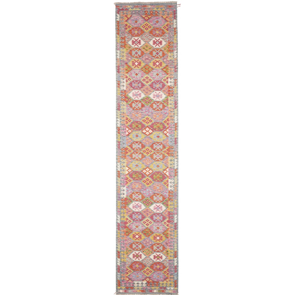Tappeto Kilim Afghanistan marrone 83x394