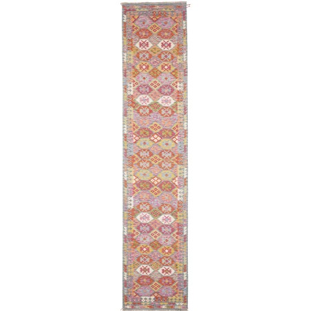 Tappeto Kilim Afghanistan marrone 83x394