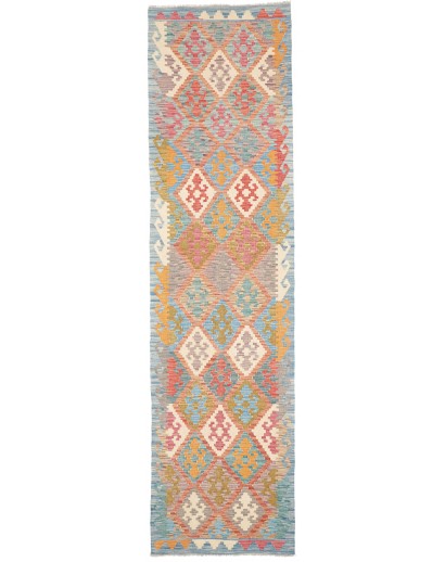 Tappeto Kilim Afghanistan marrone bianco 78x297