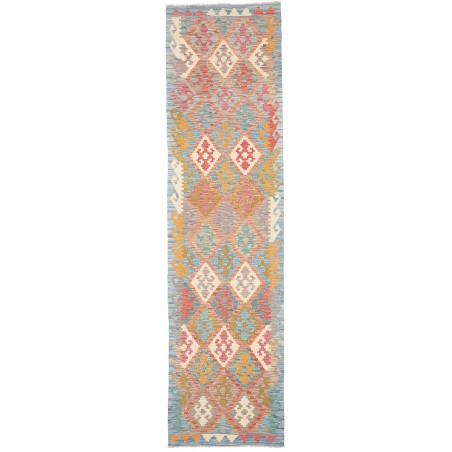 Tappeto Kilim Afghanistan marrone bianco 78x297