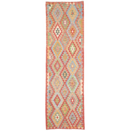 Tappeto Kilim Afghanistan marrone bianco 84x292