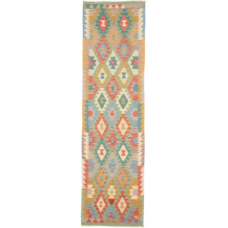Tappeto Kilim Afghanistan marrone grigio 81x294