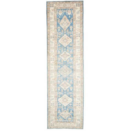 Tappeto Kazak Afghanistan bianco 100x350