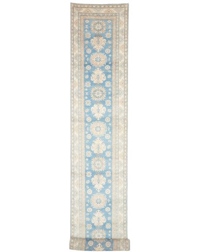 Tappeto Kazak Afghanistan bianco marrone 80x582