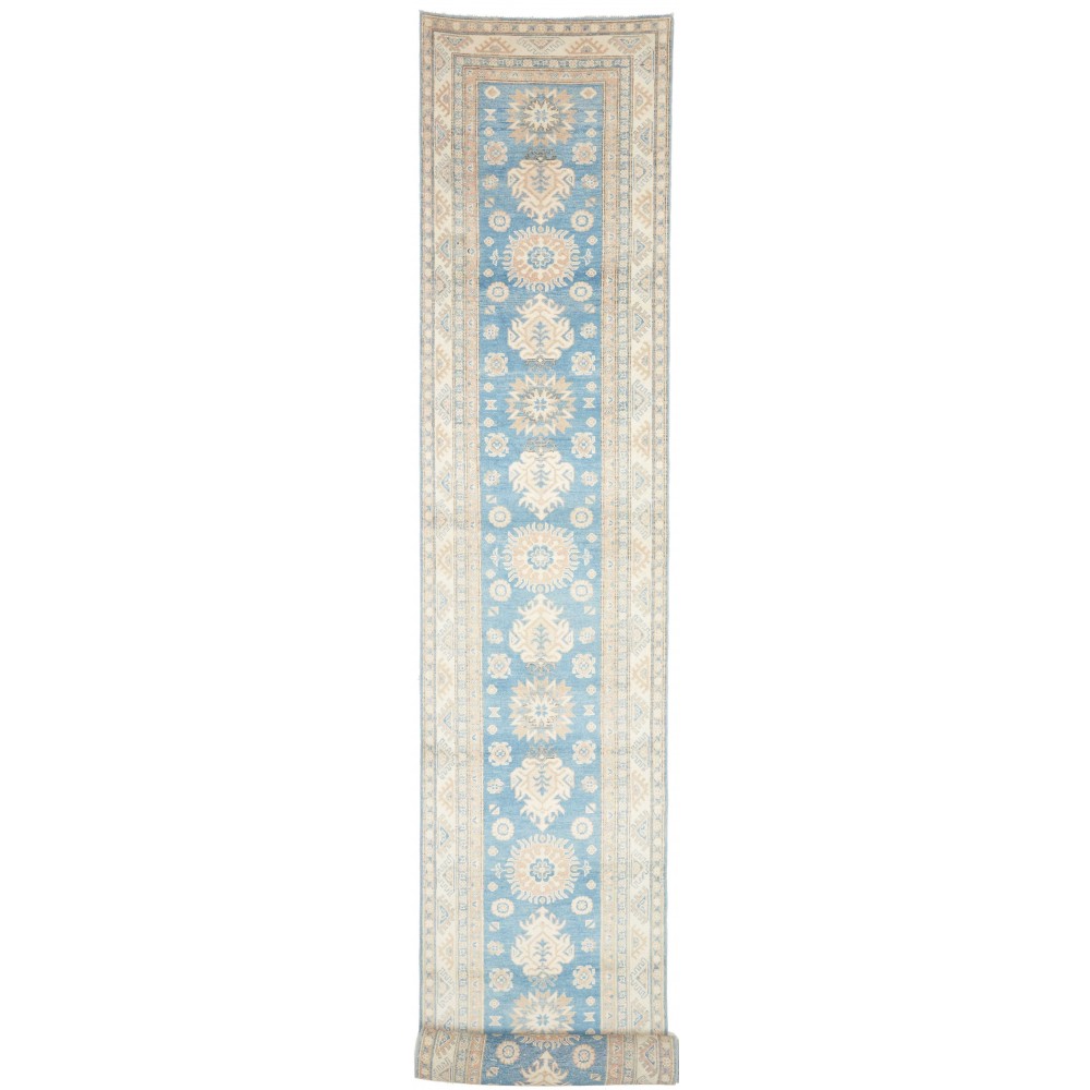 Tappeto Kazak Afghanistan bianco marrone 80x582