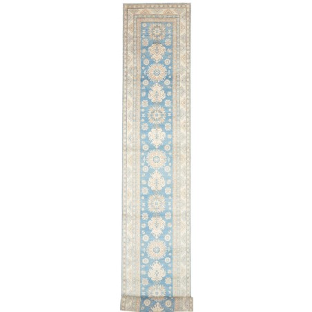Tappeto Kazak Afghanistan bianco grigio 82x583