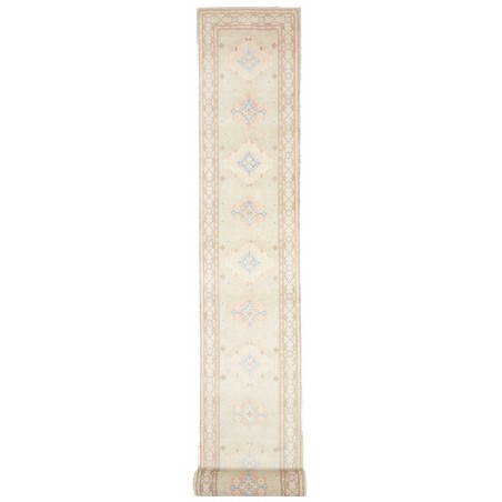 Tappeto Kazak Afghanistan bianco marrone 78x605