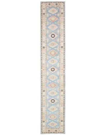 Tappeto Kazak Afghanistan bianco 65x362