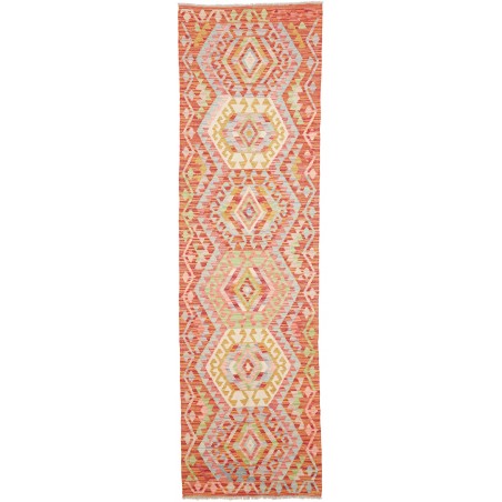 Tappeto Kilim Afghanistan marrone bianco 85x298
