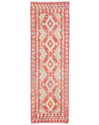 Tappeto Kilim Afghanistan marrone rosso 74x243