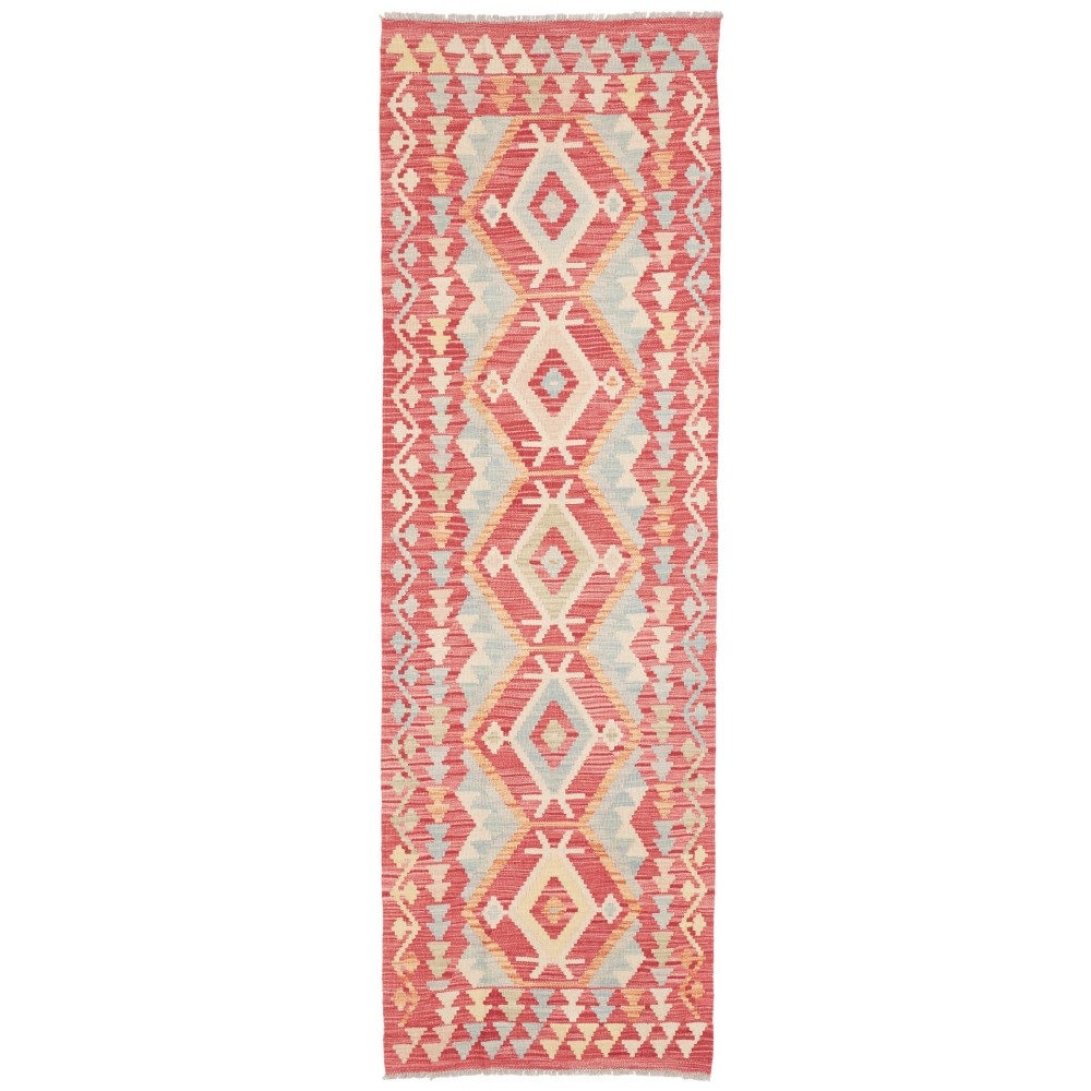 Tappeto Kilim Afghanistan marrone rosso 74x243