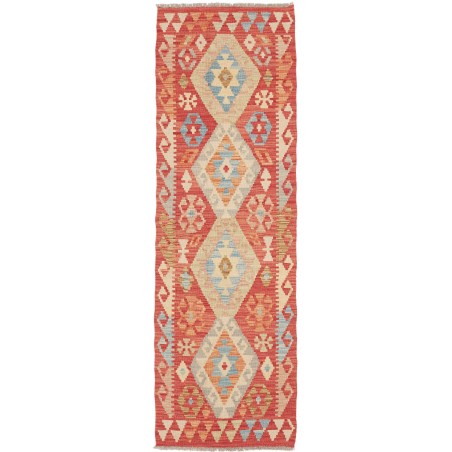 Tappeto Kilim Afghanistan arancione marrone 63x197