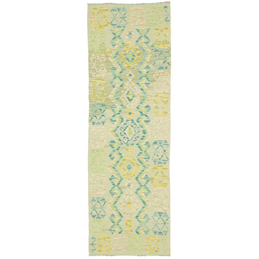 Tappeto Kilim Afghanistan beige giallo 76x235