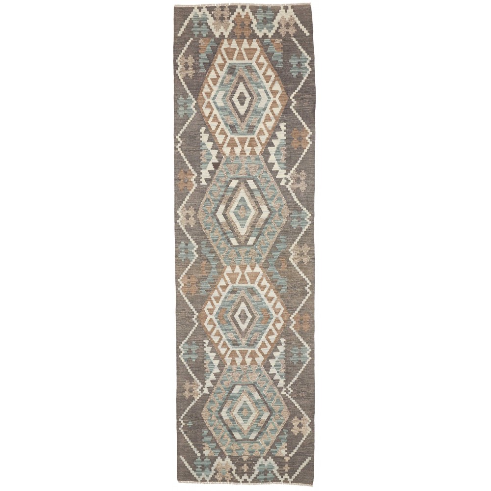Tappeto Kilim Afghanistan bianco 86x290
