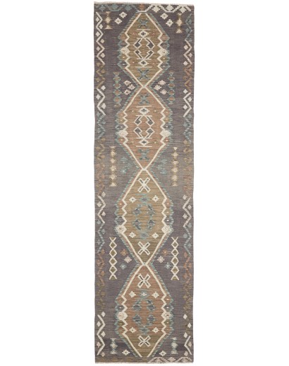 Tappeto Kilim Afghanistan bianco 79x304
