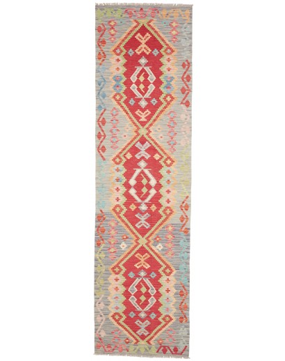 Tappeto Kilim Afghanistan marrone rosso 82x297