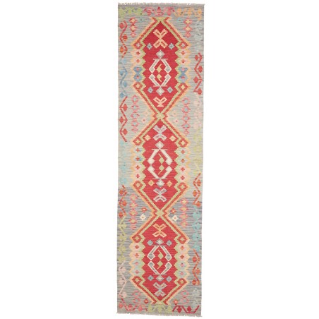 Tappeto Kilim Afghanistan marrone rosso 82x297