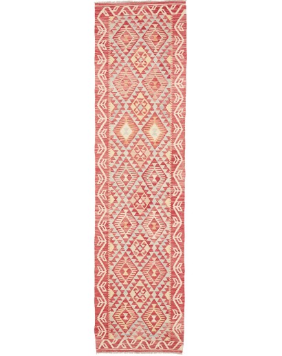 Tappeto Kilim Afghanistan giallo rosso 76x295