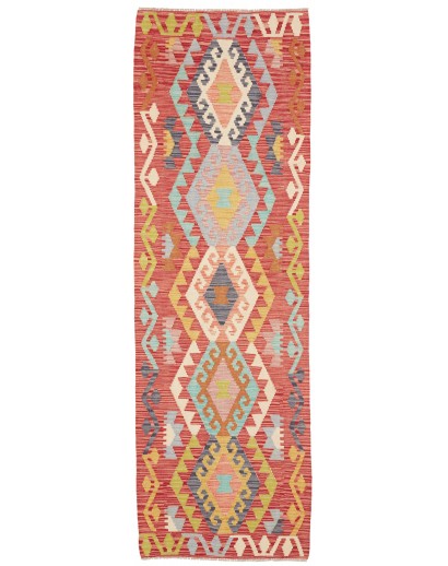 Tappeto Kilim Afghanistan marrone bianco 78x242