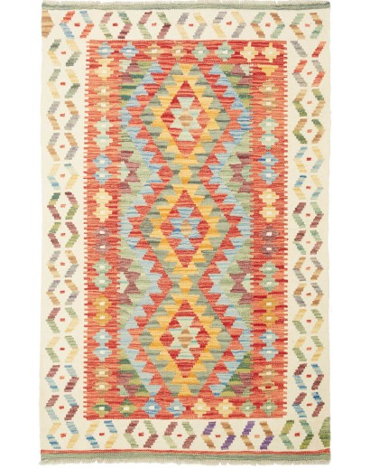 Tappeto Kilim Afghanistan marrone 100x154
