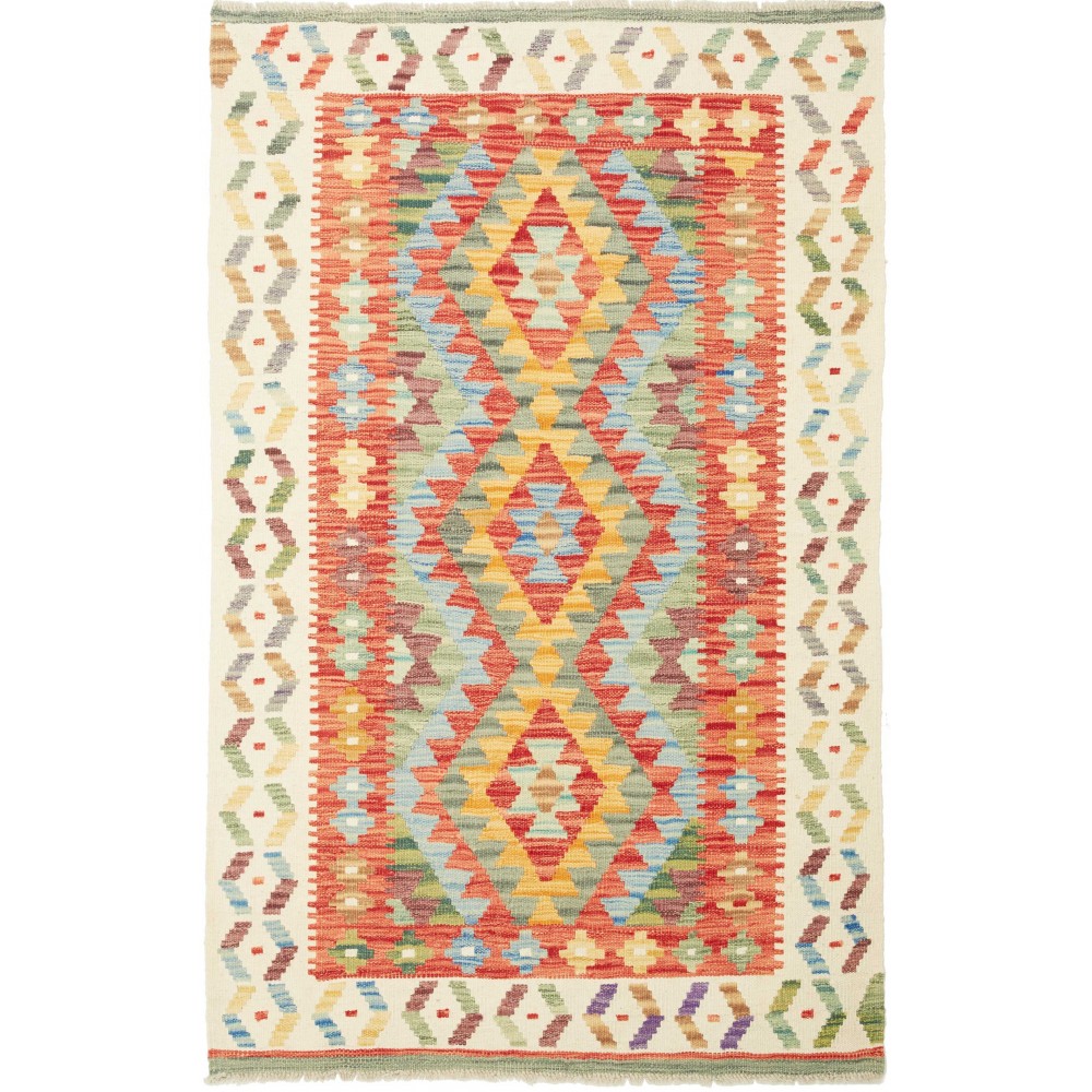 Tappeto Kilim Afghanistan marrone 100x154