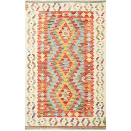 Tappeto Kilim Afghanistan marrone 100x154
