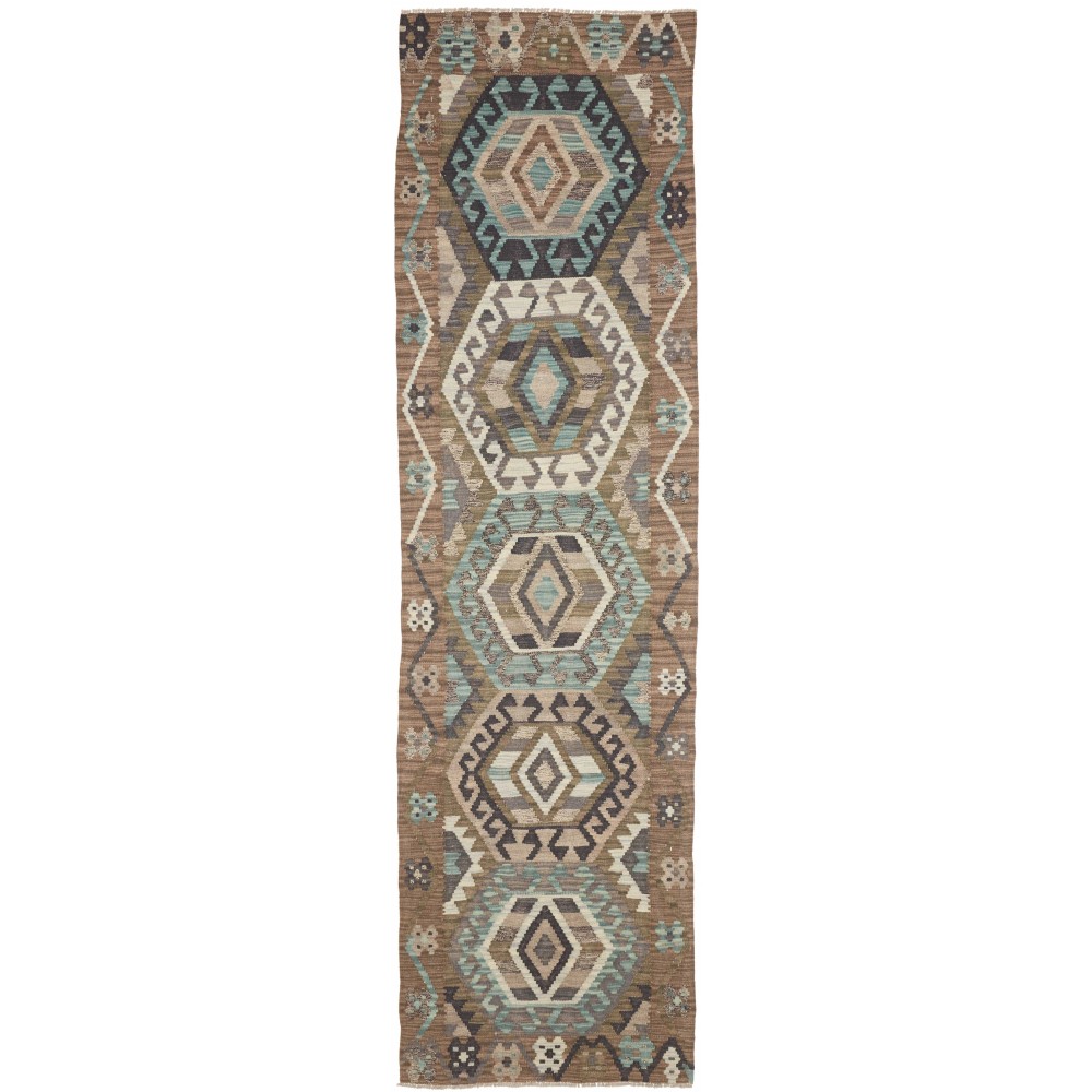 Tappeto Kilim Afghanistan bianco 81x297