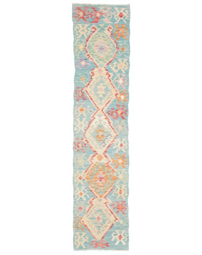 Tappeto Kilim Afghanistan beige rosso 53x241