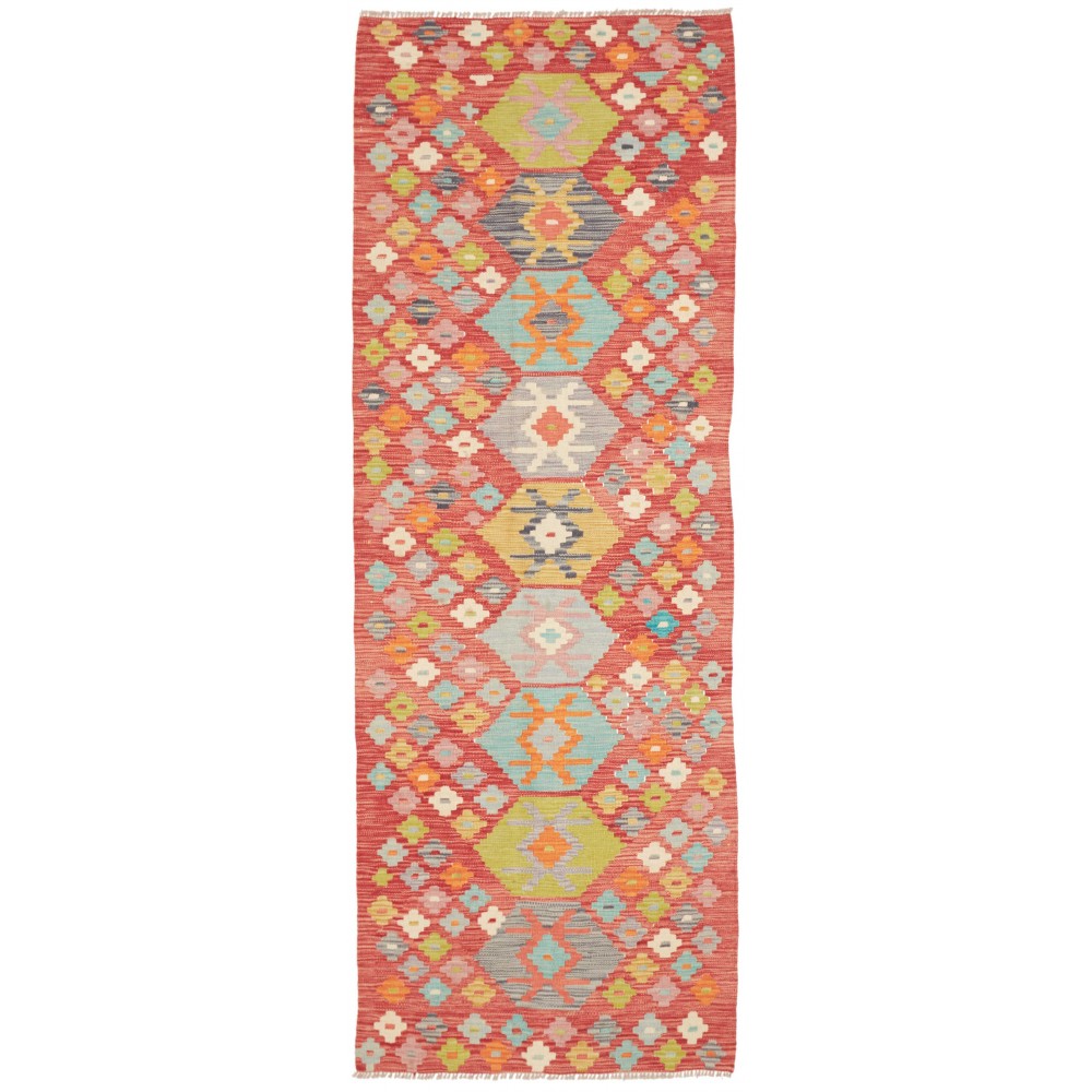 Tappeto Kilim Afghanistan arancione 87x238