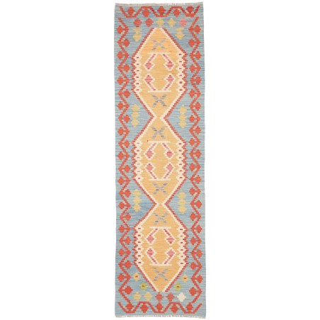 Tappeto Kilim Afghanistan marrone rosso 73x251