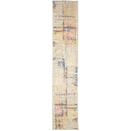 Tappeto bianco azzurro 84x418
