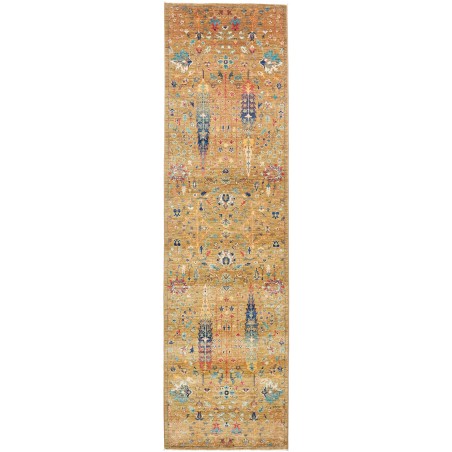 Tappeto Shahi Fine Pakistan marrone bianco 81x299