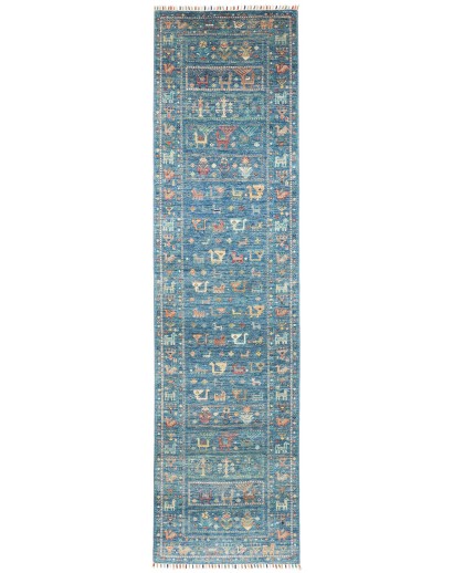 Tappeto Rubin Pakistan grigio bianco 78x302