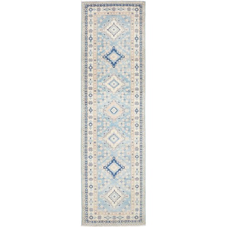 Tappeto Kazak Afghanistan bianco 84x302