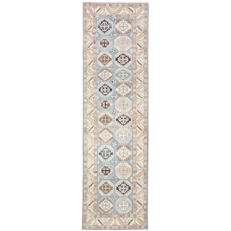 Tappeto Kazak Afghanistan bianco 81x289