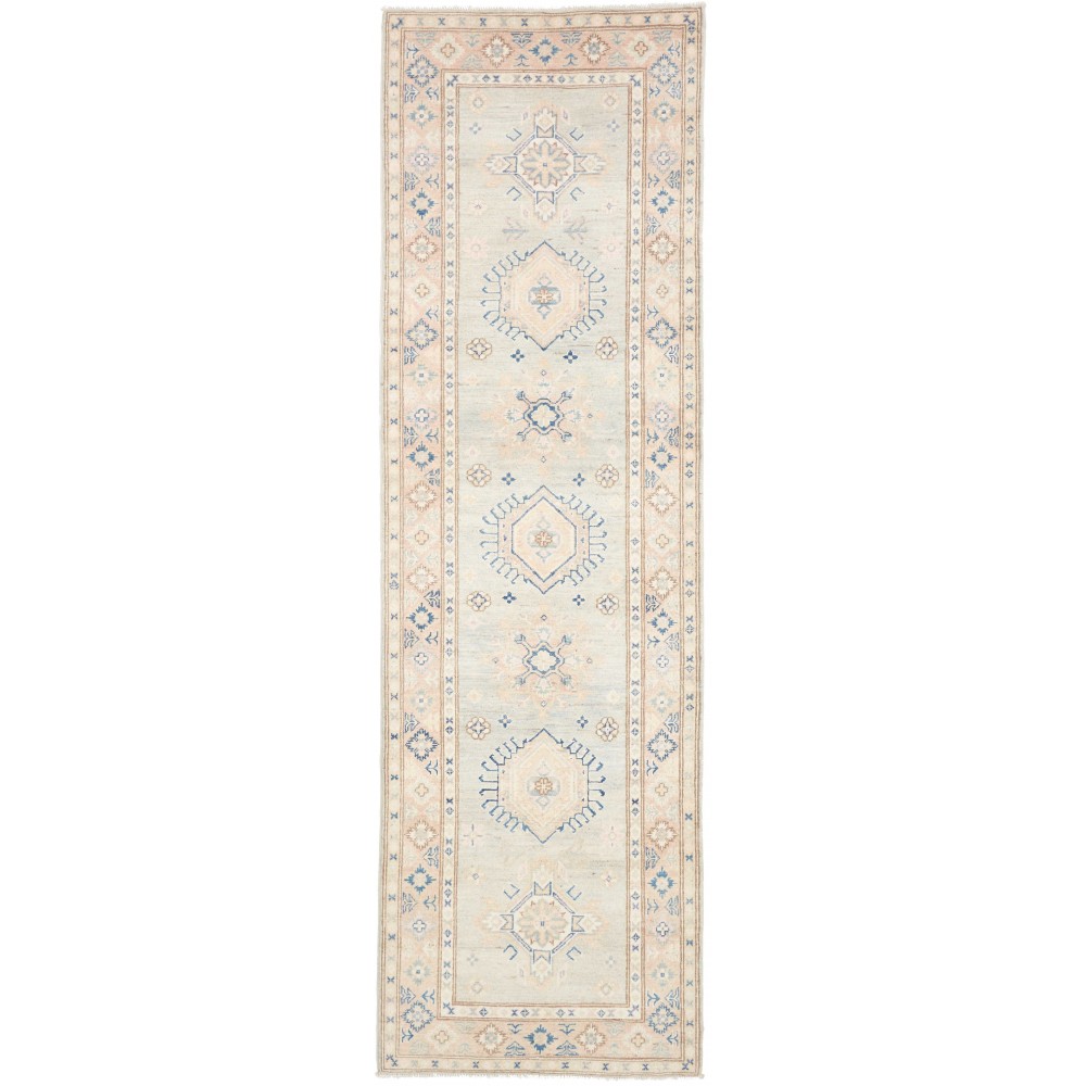 Tappeto Kazak Afghanistan bianco 86x281